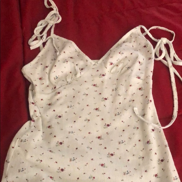 Green floral mini dress - Picture 5 of 7